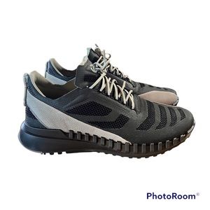Ecco Men's Zipflex Breakthru Sneakers US 9-9.5 Black And Gray Grey Like New